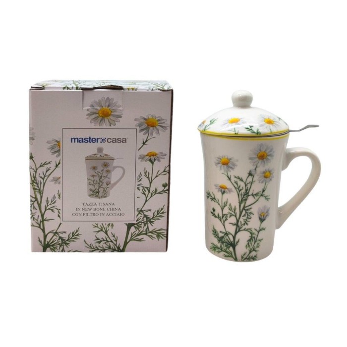 TAZZA TISANA FIORI MARGHERITE CFILTRO